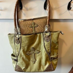 Western purse with matching wallet